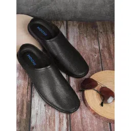 Mochi Men's Black Mule Shoes-picture-19