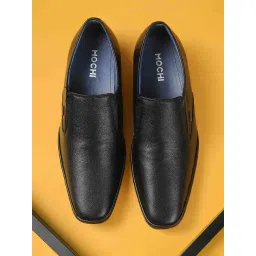 Mochi Men's Black Slip-On Shoes-picture-10