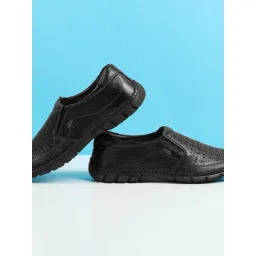 Mochi Men's Black Slip-On Shoes-picture-29