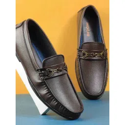 Mochi Men's Brown Casual Loafers-picture-40
