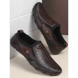 Mochi Men's Brown Casual Loafers-picture-42