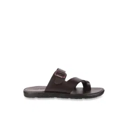 Mochi Men's Brown Cross Strap Sandals-picture-26