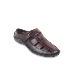 Mochi Men's Brown Fisherman Sandals-picture-31