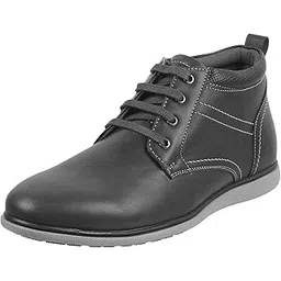 mochi Men's Chelsea Leather Stylish High Top Boots-picture-11