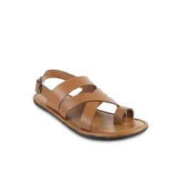 Mochi Men's Tan Back Strap Sandals image 1