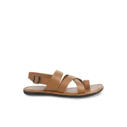 Mochi Men's Tan Back Strap Sandals image 2