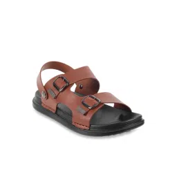 Mochi Men's Tan Sling Back Sandals-picture-36