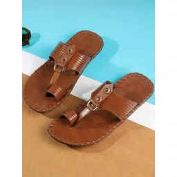 Mochi Men's Tan Toe Ring Sandals-picture-20