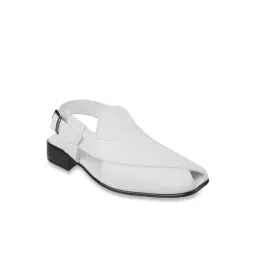 Mochi Men's White Back Strap Sandals-picture-29