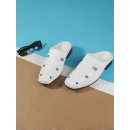 Mochi Men's White Fisherman Sandals-picture-40