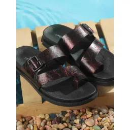 Mochi Men's Wine Toe Ring Sandals-picture-44