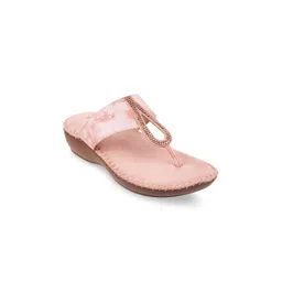 Mochi Pink Embellished Ethnic Comfort Heels-picture-38
