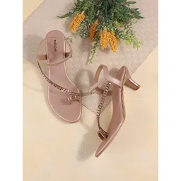 Mochi Pink Embellished Party Kitten Heels With Backstrap-picture-36