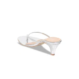 Mochi Silver-Toned Kitten Heels image 2