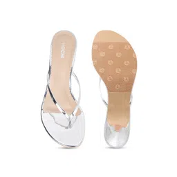 Mochi Silver-Toned Kitten Heels image 4