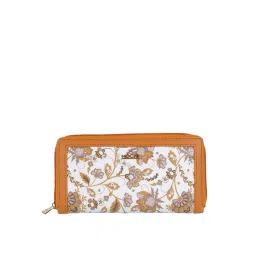 Mochi Tan Synthetic Printed Zip Around Wallet-picture-16