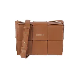 Mochi Tan Woven Medium Cross Body Bag-picture-36
