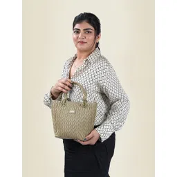 Mochi Textured Structured Handheld Bag with Quilted-picture-19