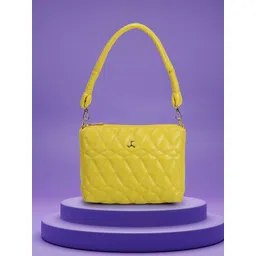 Mochi Textured Structured Handheld Bag With Quilted-picture-39