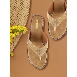 Mochi Women Beige Embellished Sandals-picture-37