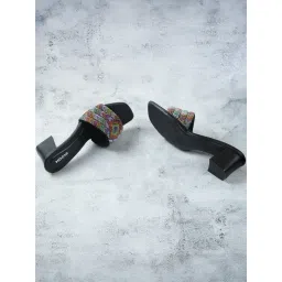 Mochi Women Black Slides-picture-37