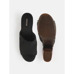 Mochi Women Block Heel Peep Toe image 5