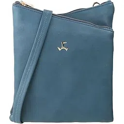 mochi Women Blue Zip Top Sling Bag (66-7211)-picture-19