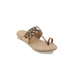 Mochi Women Brown Embellished Wedges-image-21