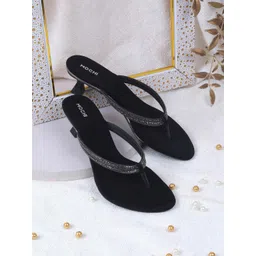 Mochi Women Embellished Kitten Pumps-picture-27