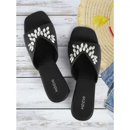 Mochi Women Embellished Open Toe Block Heels-picture-29