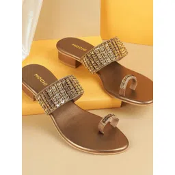 Mochi Women Embellished Open Toe Block Sandals-picture-25