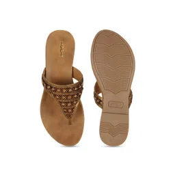 Mochi Women Ethnic T-Strap Flats image 5