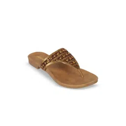 Mochi Women Ethnic T-Strap Flats image 2