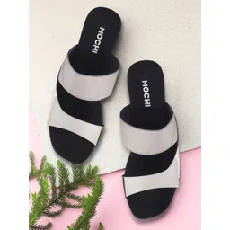 Mochi Women Grey Solid Heels-picture-14