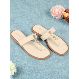 Mochi Women Open Toe Flats-picture-16