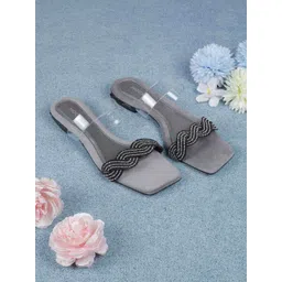 Mochi Women Printed Open Toe Flats-picture-10