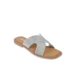 Mochi Women Silver Slides-picture-46
