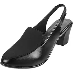 mochi Women Synthetic Leather Block Heel Shoes-picture-24