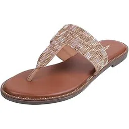 mochi Women Synthetic Leather Flat Chappal-picture-17