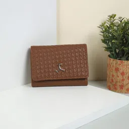 mochi Women Tan Artificial Leather Wallet-picture-22