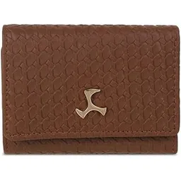 mochi Women Tan Faux Leather Textured Wallet with Card Slots(95-150)-picture-24