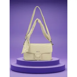 Mochi Women Textured Baguette Quilted Shoulder Bag-picture-18