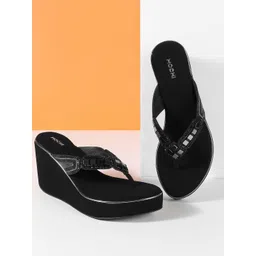Mochi Women Western Embellished Wedge Heels Sandals-picture-10