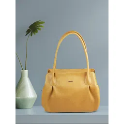 Mochi Women Yellow Solid Shopper Shoulder Bag-picture-39