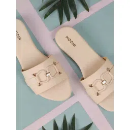 Mochi Women's Beige Casual Sandals-picture-35