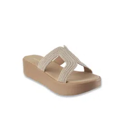 Mochi Women's Beige Casual Wedges-picture-15