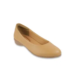 Mochi Women's Beige Flat Ballets image 2