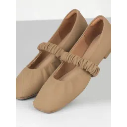 Mochi Women's Beige Mary Jane Shoes-picture-35