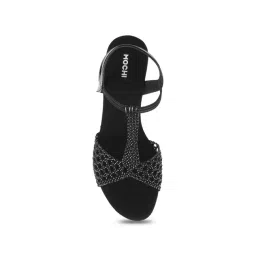 Mochi Women's Black Ankle Strap Sandals image 4