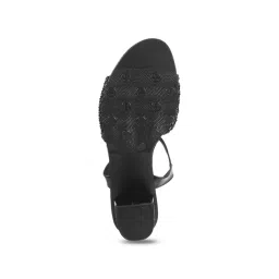 Mochi Women's Black Ankle Strap Sandals image 5